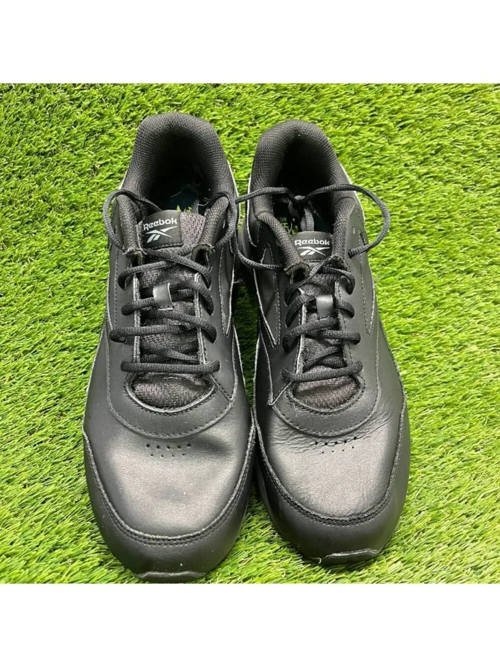 Reebok Walk Ultra 7 DMX Max Mens Size 13 Black Athletic Leather Shoes Sneakers
